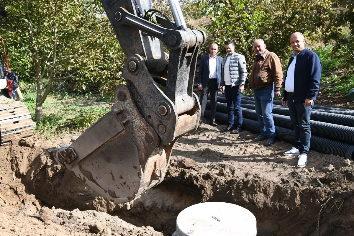 Güreci Köyü’nde Kanalizasyon Çalışmaları Devam Ediyor