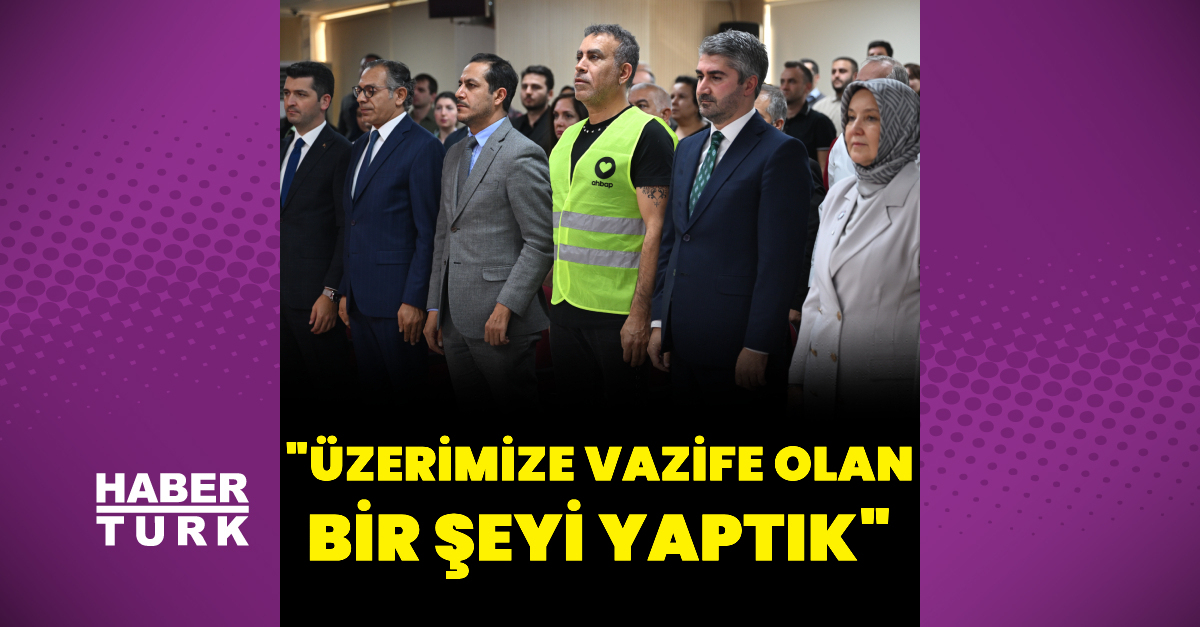 “Üzerimize vazife olan bir şeyi yaptık”