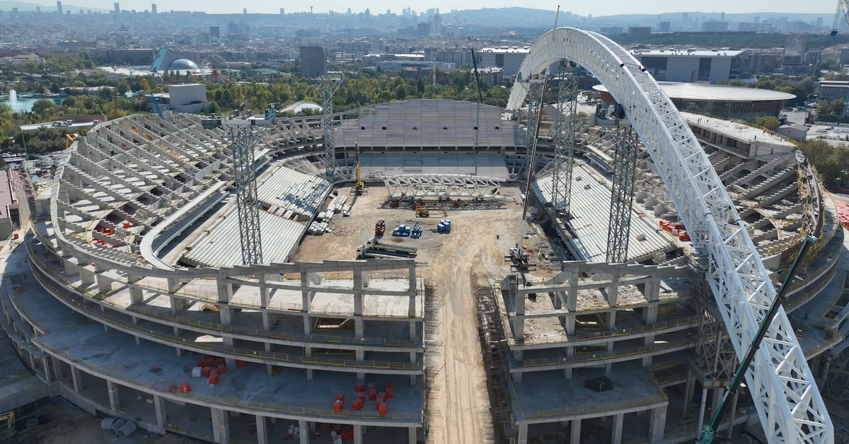 Yeni Ankara 19 Mayıs Stadyumu’nun inşası sürüyor