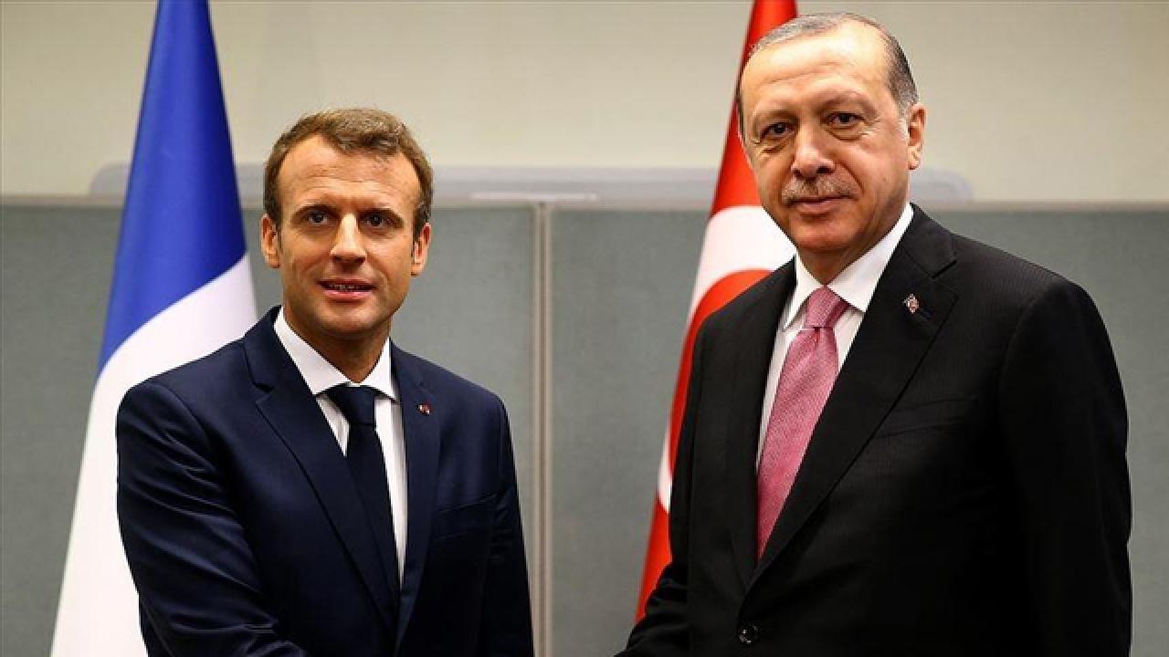 Cumhurbaşkanı Erdoğan Fransa Cumhurbaşkanı Macron ile görüştü