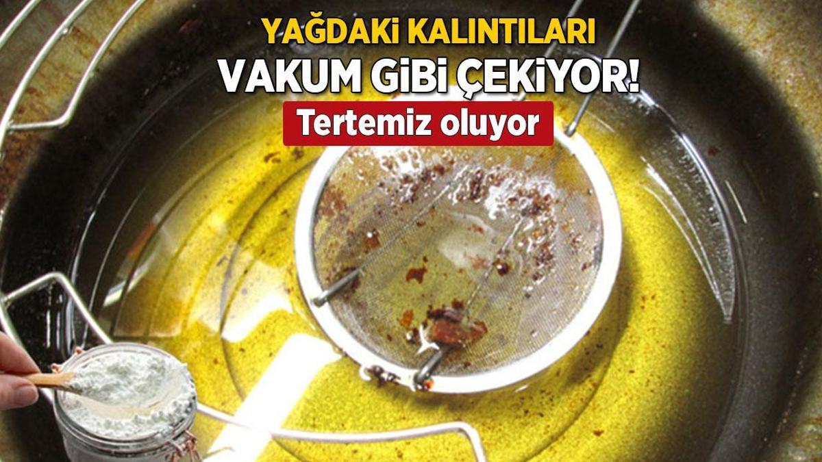 Kızartma yağındaki artıkları mıknatıs gibi çekiyor! Tek damlası israf olmayacak
